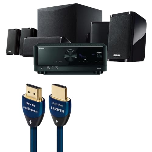 Image of Yamaha YHT-5960U 5.1Ch Home Theater System Bundle w /AudioQuest Sky 3m HDMI