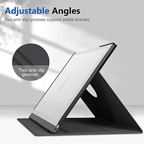 E Net-Case Slim Lightweight Case For Remarkable 2 10.3" 2020, 360 Degree Rotating Protective Remarkable Tablet, Remarkable 2 Tablet With Pencil Holder, Not Fit Remarkable 1 (Black) #TOP3