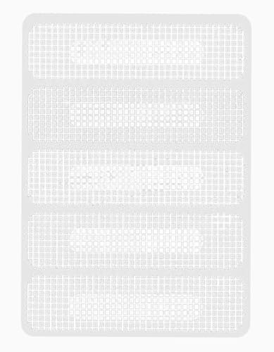 50 Stück Fenster-Weep-Löcher Abdeckung Bildschirm Reparatur Flicken Fliegengitter Netz (Kunststoff Weiß)