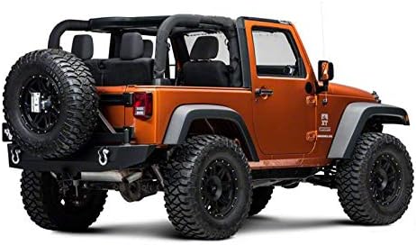 Redrock 4x4 Extreme Recovery Jack Spare Tire Mount Compatible with 87-18 Jeep Wrangler YJ, TJ & JK