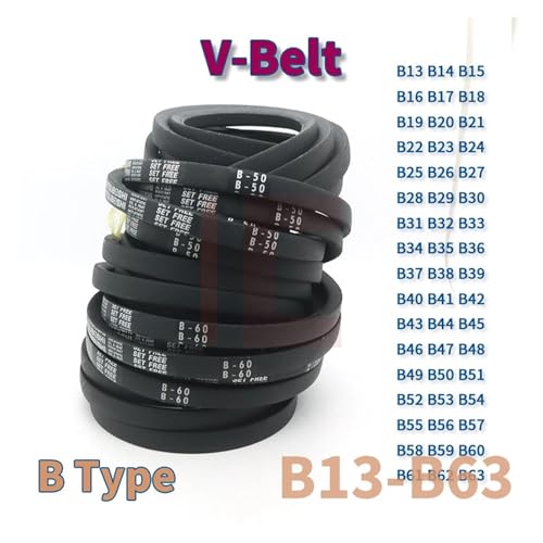Pasek klinowy typu B Pas B39 do B63 Trójkąt do samochodowych maszyn rolniczych V Gumowy napęd(B59,1pcs)