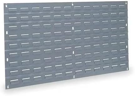 Steel Louvered Panel, 5/16 In D X 20 In H X 36 In W, Gray