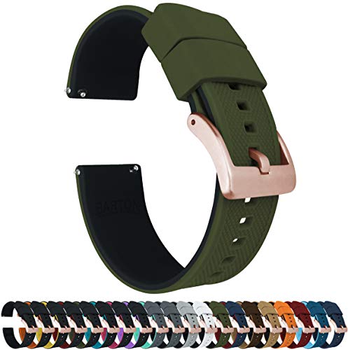 Image of BARTON Elite Silicone Watch Bands - Gold Buckle Quick Release