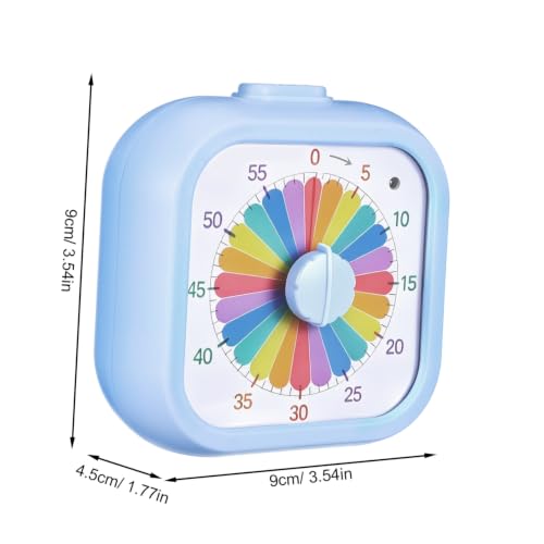 SKISUNO Visual Timer 60 Minutes for Classroom and Cooking Square Non-Ticking Plastic Countdown Timer with Loud Alarm, Flexible Timing, and Easy Operation for Teachers and Students - Image 2
