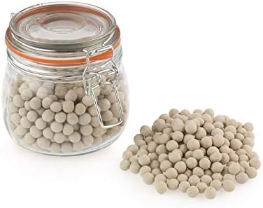 Tala Glass Jar with Baking Beans, Perfect for Blind Baking, Contain 700gr Approx