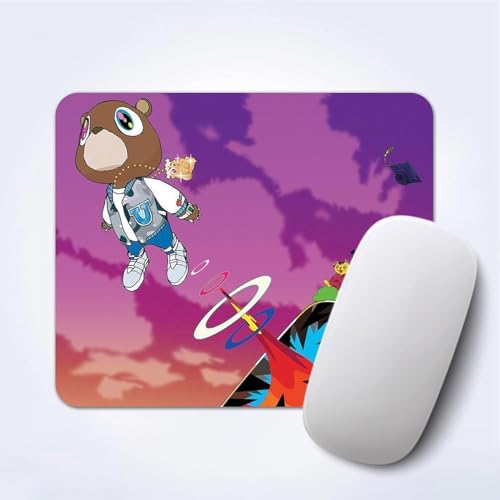Image of Mouse Pad with Design, 24 x 20 cm, 3mm Thick Rubberised Base Mouse Pad for Computer, PC, Laptop (Teddy)