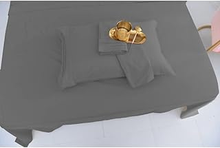 4 Piece Graceful Luxurious Rayon Bamboo Sheets Queen Size | Modern Super Classic Smooth Perfect For Everyday Use | Aesthetic Bedding Wrinkle Free Durable Subtle Style Greyish Shade Warmth Comfy Cozy
