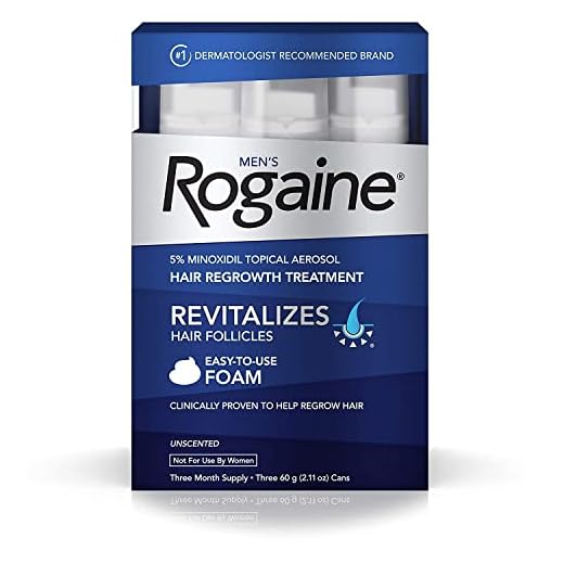 Rogaine Men's Easy-To-Use Foam 6.33 oz, 3 ea (Pack of 2)