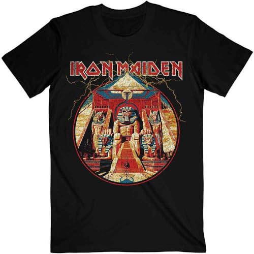 T-Shirt # Xl Black Unisex # Powerslave Lightning Circle