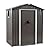 Shintenchi 5x3 FT Storage Shed,Waterproof Metal Garden Sheds with Lockable Double Door,Weather Resistant Steel Tool Storage House Shed for Yard,Garden,Patio,Lawn,Grey