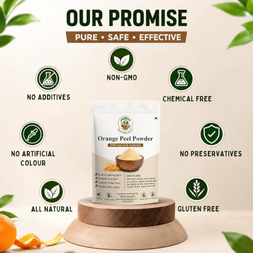 Image of Pure Orange Peel Powder (200Gram) Face Pack Santra Chilka Powder