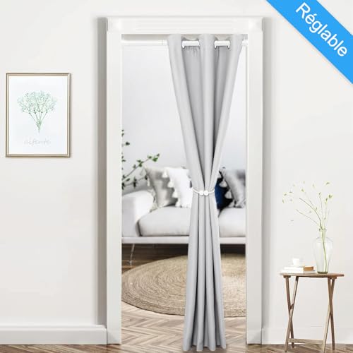 Tringle rideau douche sans perçage extensible 115-195cm blanche fixe - 8
