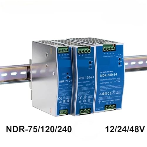 Fuente de alimentación industrial DIN rail EDR-240W 24V para control de procesos 2