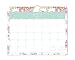 Day Designer for Blue Sky 2018-2019 Academic Year Monthly Wall Calendar, Twin Wire Binding, 11" x 8.75", Peyton White Floral Design