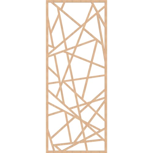 Image of Conway Decorative Pierced Fretwork Wood Wall Panels, 23 3 /8 inchW x 59 3 /8 inchH x 3 /8 inchT, Hickory
