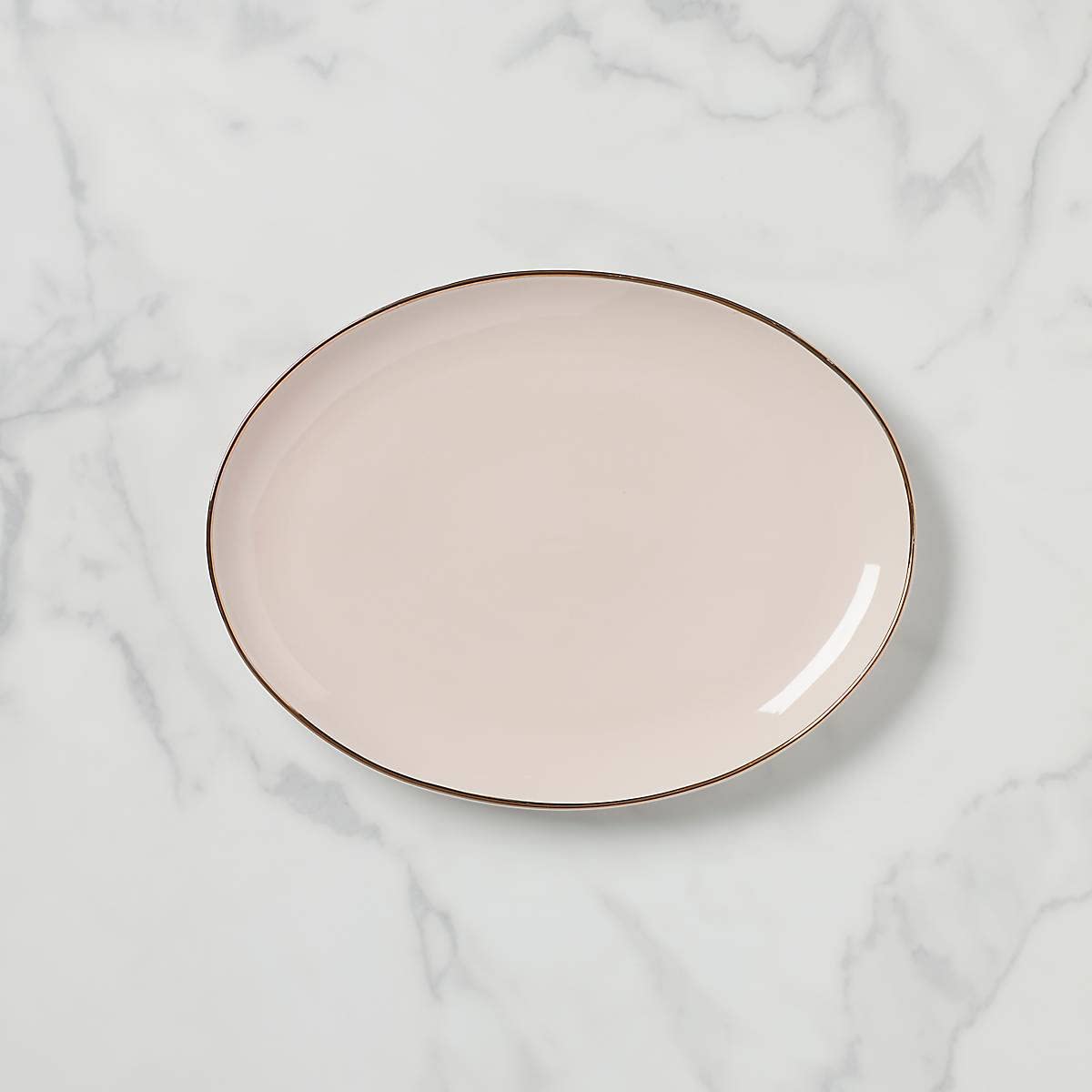 Lenox 885691 Trianna Blush Plateau ovale en porcelaine, rose