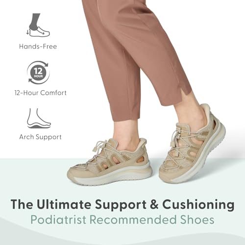 Orthofeet Women's Orthopedic Venus Hands-Free Closed Toe Sandals2