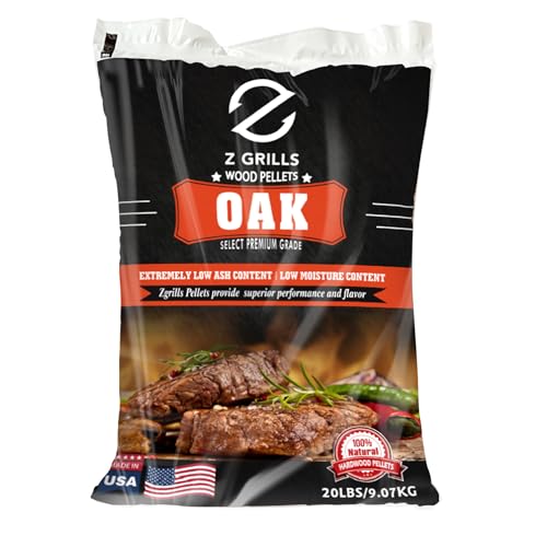 Z GRILLS Oak Wood Pellets for Smoker, 20lbs