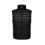 Chaleco De Plumas Mujer Invierno,Chaleco De Plumón Negro Cálido Chaleco Ligero Acolchado con Cuello Alto para Mujer Chaqueta A Prueba De Viento De Invierno para El Hogar Al Aire Libre Regalo De Na