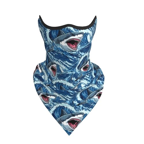 Pañuelo para el cuello cubreboca de malla transpirable para esquí, pesca, senderismo y ciclismo miniatura 2