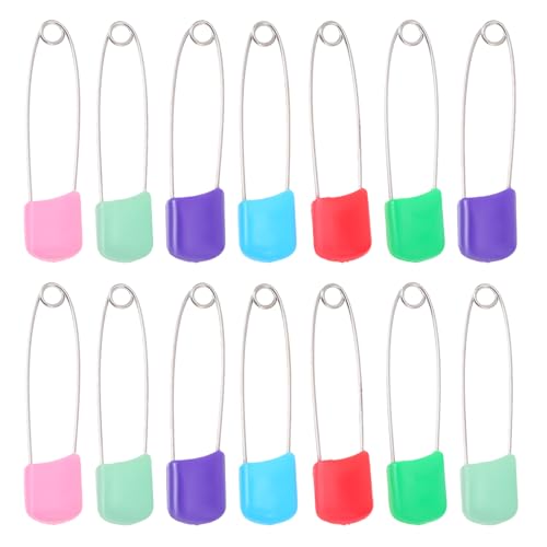 IMIKEYA 100pcs Baby Diaper Safety Pins Decorative Diaper Pins Baby Diaper Pin Cloth Diaper Pin Baby Safety Nappy Pin Safety Pins for Babies Baby Napkin Pins Plastic Newborn Decorate Bread