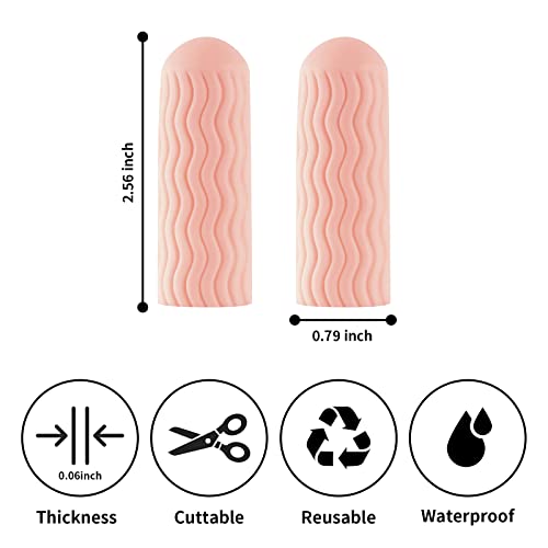 tifanso-12-PCS-Finger-Cots-Finger-Protectors-Gel-Finger-Gloves-Covers-Fingertip-Sleeves-Guards-for-Cracked-Skin-Trigger-Finger-and-More-Large-Size