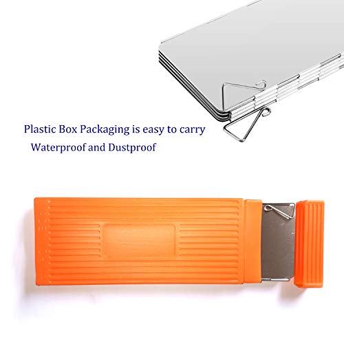Camping Stove Windscreen ，Portable Folding Stove Windshield, Camping Windscreen For Alcohol Stove,Gas Stove,Light Weight For Hiking, Backpacking, Camping(10 Plates). #TOP4