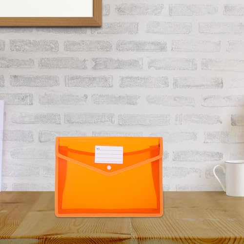 Pochettes transparentes A4 protège-documents plastique étanche à bouton