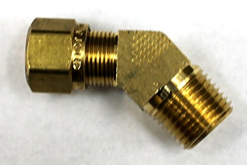 BR 1479-06-06-3/8'' DOT Compression Tube X 3/8'' Male Pipe 45 (.675''-18 Threads)