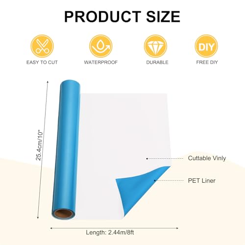 Vinyle adhésif permanent bleu uxcell pour transformer votre décoration d'intérieur - 3