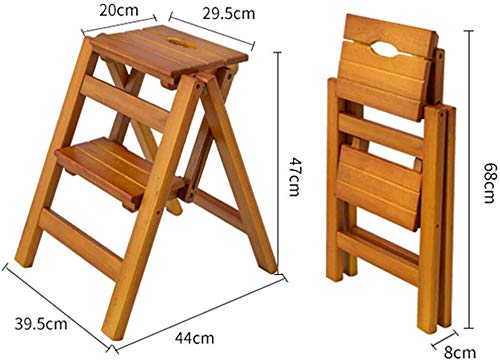 Taburete de madera de pino premium con acabado nogal claro para interiores 2