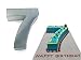 Small Number Seven 7 Wedding Birthday Anniversary Cake Baking Pan / Tin 10" X 8"
