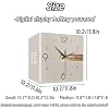Double Sided Modern Wall Clock, Decorative Wall Clock, Silent Art Clock (A, Medium, Beige)
