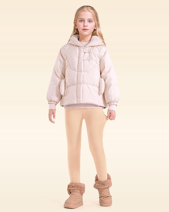 Image of Tights for Girls | Thermal Fur Stockings | Winter Warm Fleece Lined Footed Tights Leggings High Waist Pantyhose