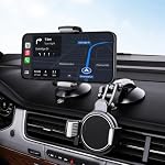 YUHENG 3-in-1 Car Phone Holder Mount,Suction Cup Dashboard Windshield | Locking suction cup base,dual 360° arm and clamp grip secure 4-7.1”phones on dashboard,windshield,in cars, SUVs, trucks
