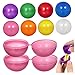 Hemoton 50pcs Plastic Hollow Raffle Fillable Game Props for Parties Festivals and Activities Fair Playing Compact Design and Bright Colors