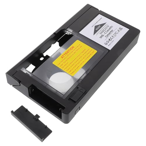 Operitacx Adaptateur VHS-c pour Caméscope et Lecteur de Cassettes Vidéo, Outil de Conversion Numérique Plastique Solide, Format VHS ½ Pouce, Portable, Compatible Conversion Vidéo Caméscope