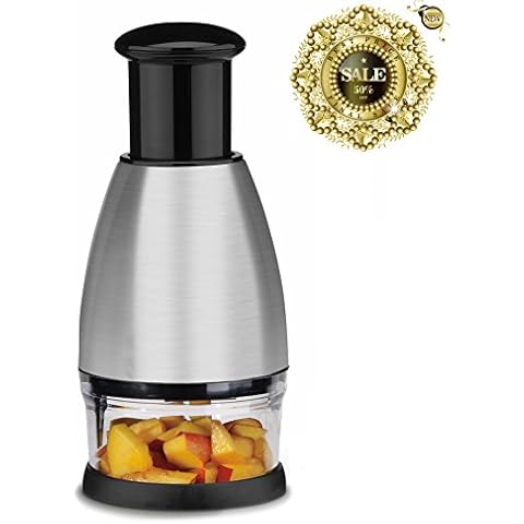 KAYCROWN Premium Stainless Steel Chopper And Dicer Chop Veggies Herbs And Nuts With Ease Cover