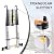 BOWEITI Telescoping Ladder, 26.2FT Aluminum Lightweight Extension Ladder with Non-Slip Feet and 2 Triangle Stabilizers, for RV, Household, Outdoor, 330lbs Capacity (8.0m)