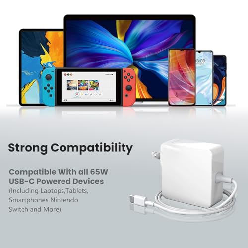 Image of 65W USB C Laptop Charger Compatible with Samsung Galaxy Book 360