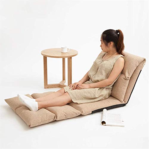 Chaise longue pliante et siège de sol réglable kaki - 7