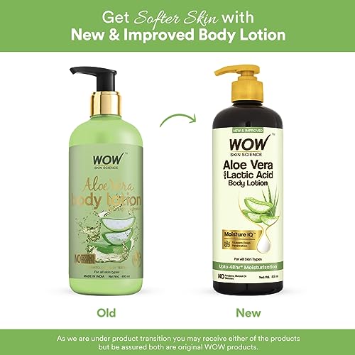 Image of WOW Skin Science Aloe Vera Body Lotion for Ultra Light Hydration - All Skin Type - 400ml