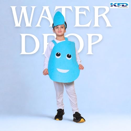 Image of Kaku Fancy Dresses Nature Costume for Kids - Star, Sun, Moon, Cloud, Water Drop, Rainbow for Boys & Girls - Annual Function /Theme Party /Stage Shows /Competition