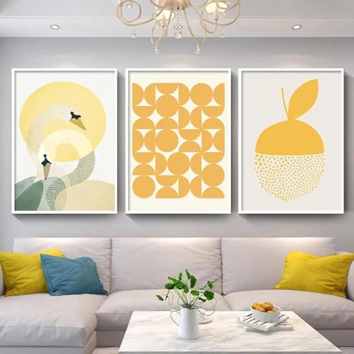 Impressions d'art mural géométriques KEBIA, toiles de galerie haut de gamme 60x80 cm