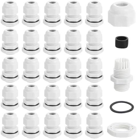 20x PG9 Waterproof Cable Gland Connector – 4~8mm Dia – Unbranded, USA Seller