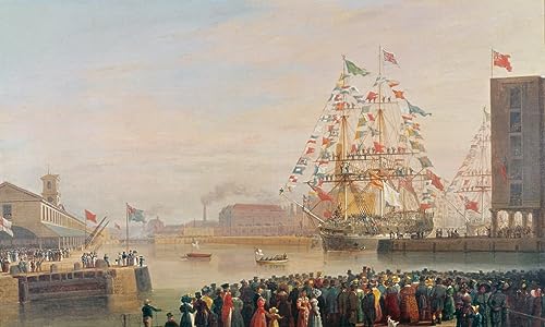 Tableau toile William Huggins St Katherine's Dock pour décoration murale 60x90cm