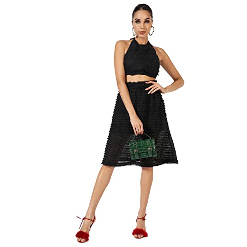 Image of Campus Sutra Women's Co-Ord Set For Casual Wear | Polyester Breathable Fabric Clothing Set Crafted With Comfort Fit And High Performance For Everyday Wear |