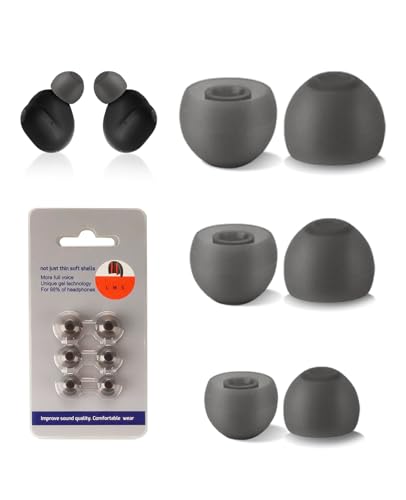 Sony WF-1000XM6 �����p�V���R���C���[�`�b�v 6�p�b�N �E���g���\�t�g ���^ �C���[�`�b�v 3�T�C�Y (S/M/L) �R���t�H�[�g�t�B�b�g �m���v���b�V���[ �C���z���`�b�v �[�d�P�[�X�Ƀt�B�b�g (�O���[)