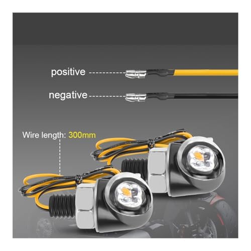 Clignotant Moto LED 8mm pour Virées Nocturnes en Chopper Custom - 4