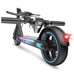 Aimittie Electric Scooter for Adults, 10" Tires, Powerful 500W Motor, Max 45KM Long Range, Top Speed 25Km/h, Lightweight and Foldable Scooter, Dual Lighting System and Drum Brake, Smart APP Control